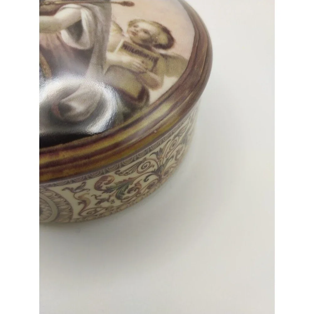Pickard Executive Authority Ceramic Decorative Box With Brumidi Fresco Design